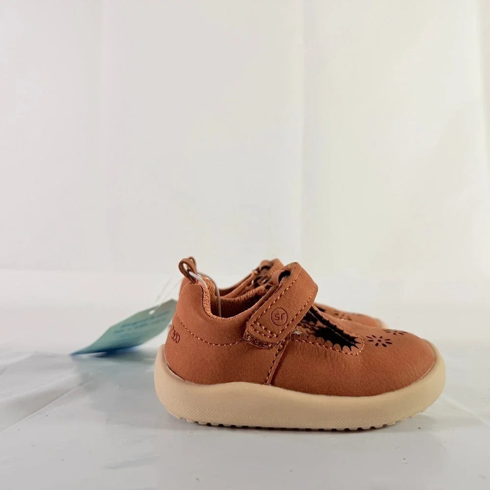 Stride Rite 360 Little Kid Lacey 2.0 Tan Mary Jane Shoes Size 6M NIB